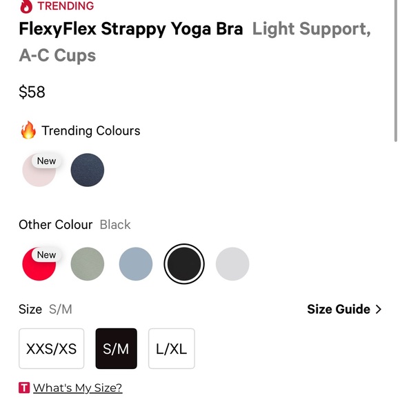 NWT Lululemon Flexy Flex Strappy Yoga Bra A-C Cups Black Size S/M - Picture 4 of 7